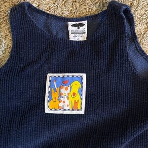 Vintage Mulberribush dress romper Dogs! Size 4T